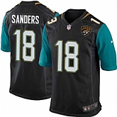 Nike Men & Women & Youth Jaguars #18 Sanders Black Team Color Game Jersey,baseball caps,new era cap wholesale,wholesale hats